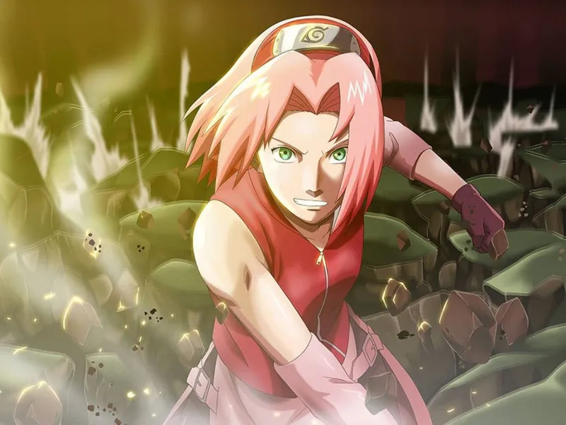 Hình ảnh của Sakura Haruno với sức mạnh vượt trội