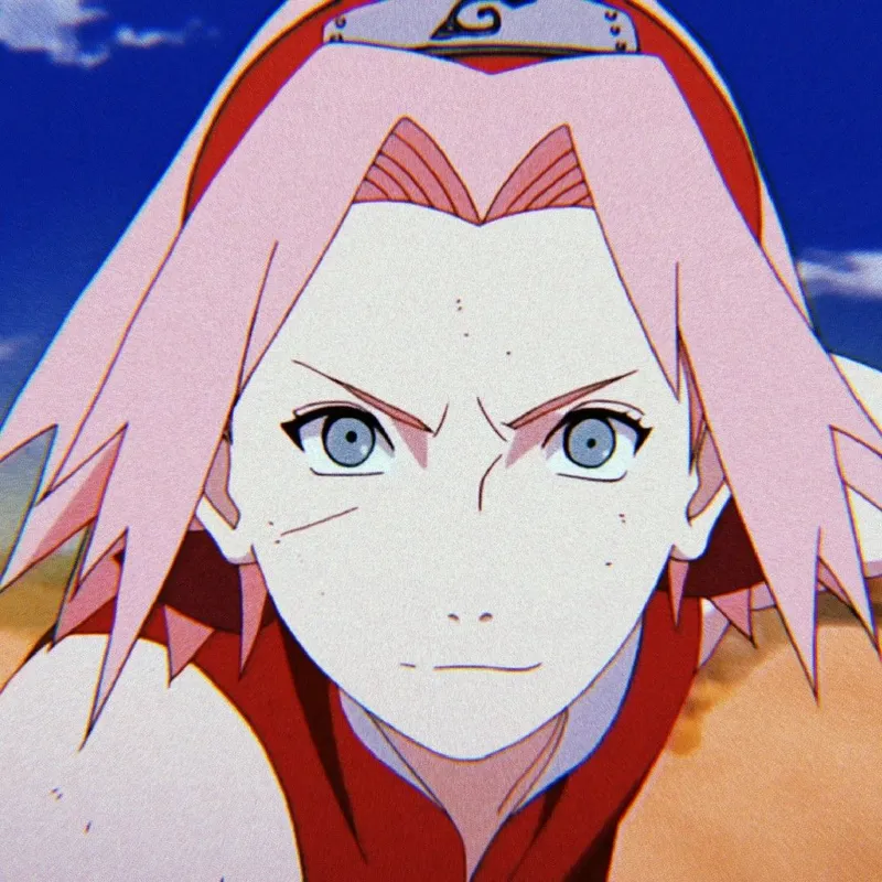 Hình ảnh Sakura Haruno đang bùng nổ sức mạnh luân xa ấn tượng