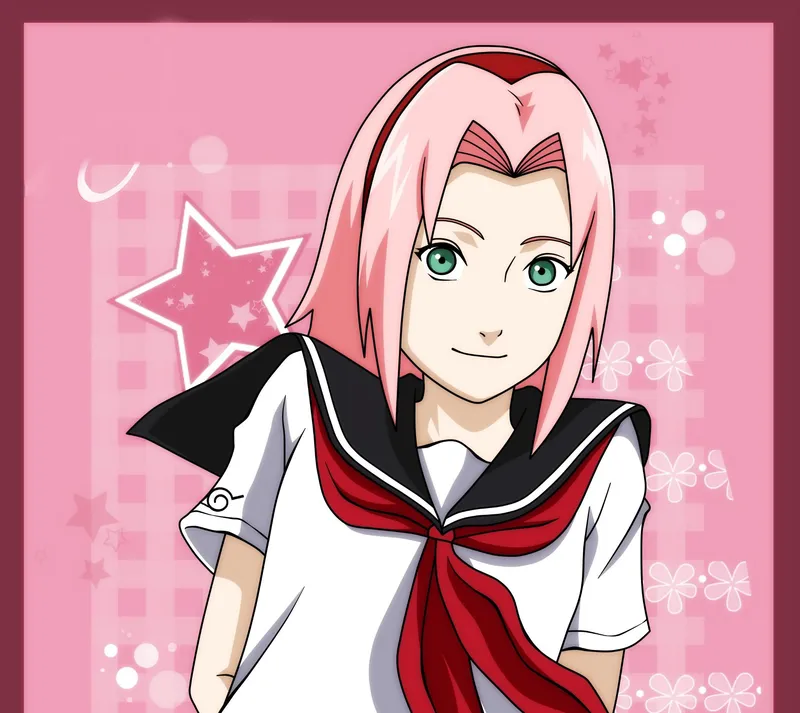 Sakura Haruno với quyết tâm và đôi mắt sắc bén