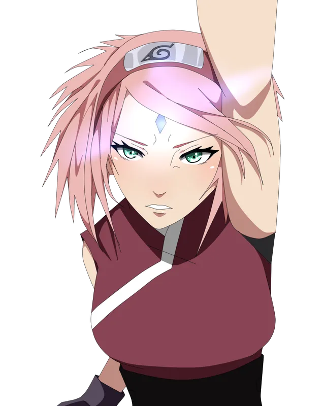 Hình ảnh của Sakura Haruno mang lại cảm giác nhất quán và lòng can đảm