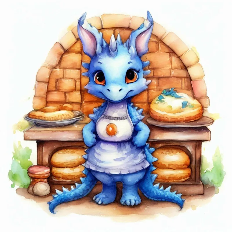 Tập đoàn Chibi Dragon đang chơi, mang lại cảm giác hạnh phúc.