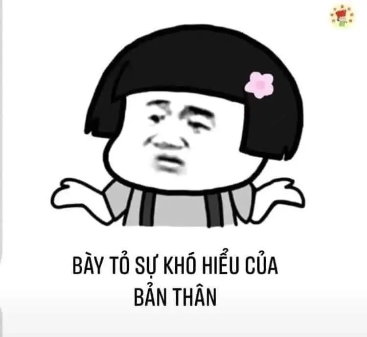 Meme không hiểu với biểu cảm khó xử