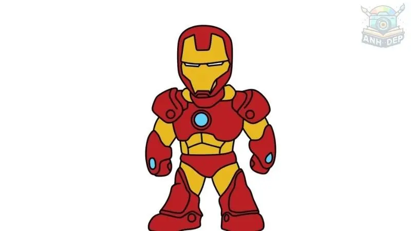 Bộ sưu tập tranh tô màu Iron man chibi siêu đáng yêu cho bé