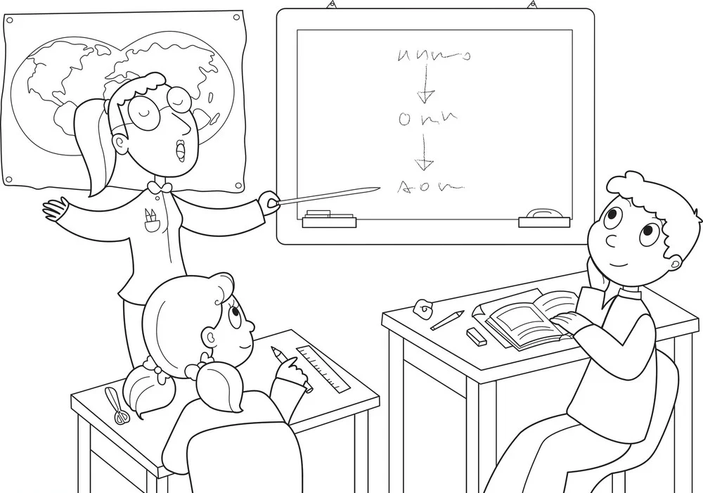 Discovering a unique teacher coloring, helping children love teachers more.