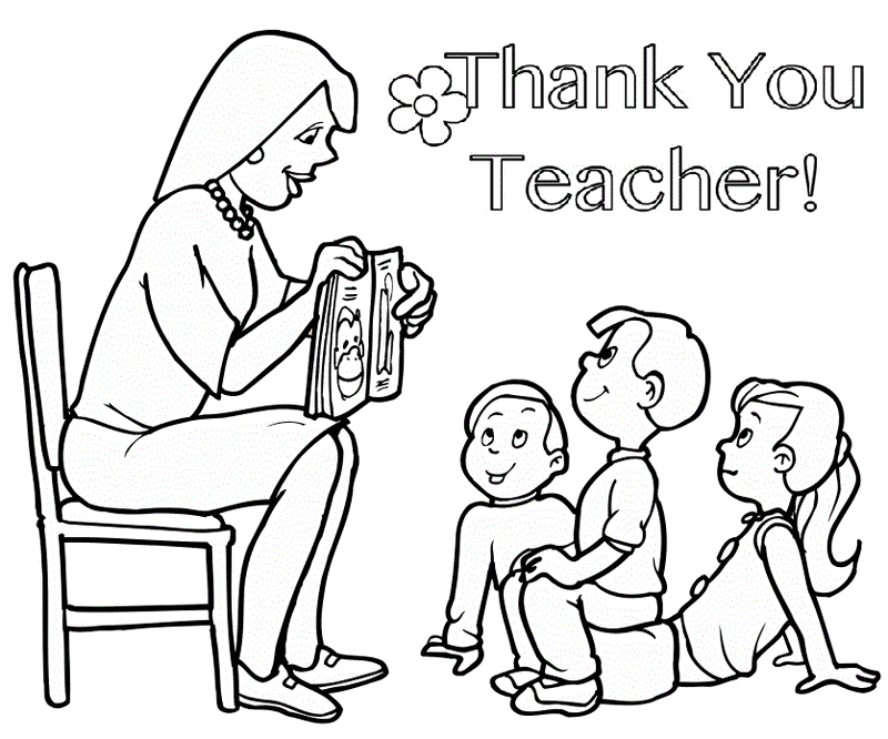 Coloring the unique teacher, helping children to discover the dedication of teachers.