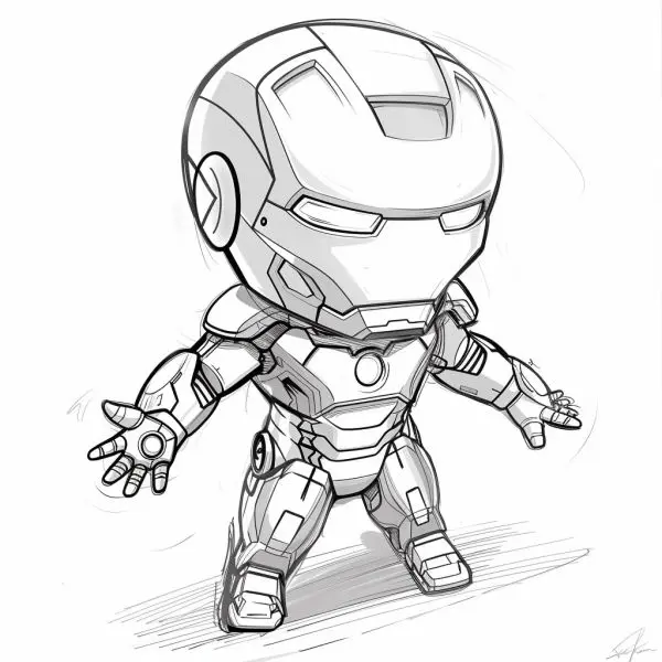 Giúp em bé của bạn sáng tạo với bộ tô màu Iron Man đầy màu sắc!