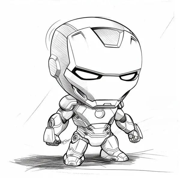 Iron Man tô màu vẽ - Giúp bé học và phát triển sáng tạo.