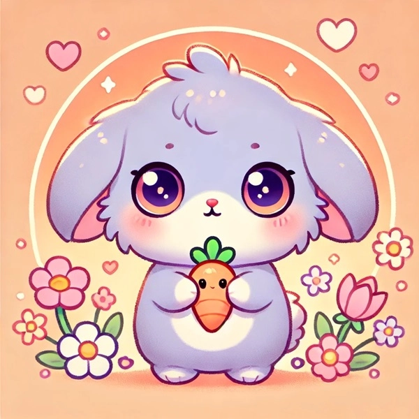 Xem bây giờ những con thỏ dễ thương Chibi xinh đẹp