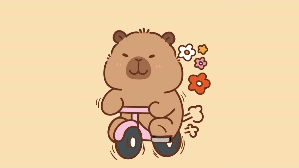 Làm mới điện thoại với capybara chibi dễ thương