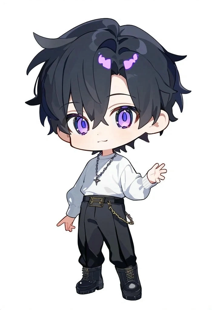 Hiển thị phong cách với avatar chibi nam dễ thương