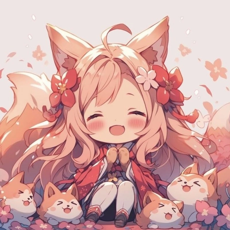 Thu thập chibi avatar đôi bff phụ nữ dễ thương