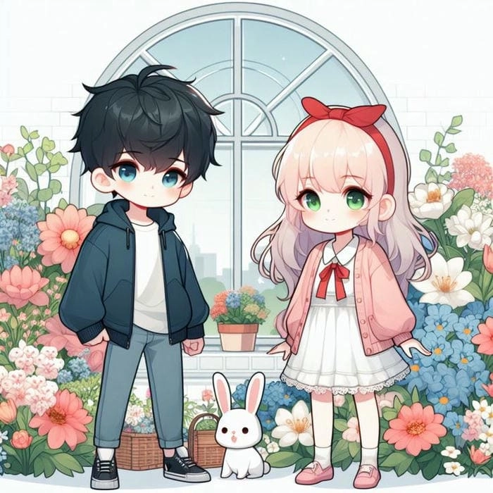 Tình yêu ngọt ngào với Avatar Cặp đôi Chibi dễ thương