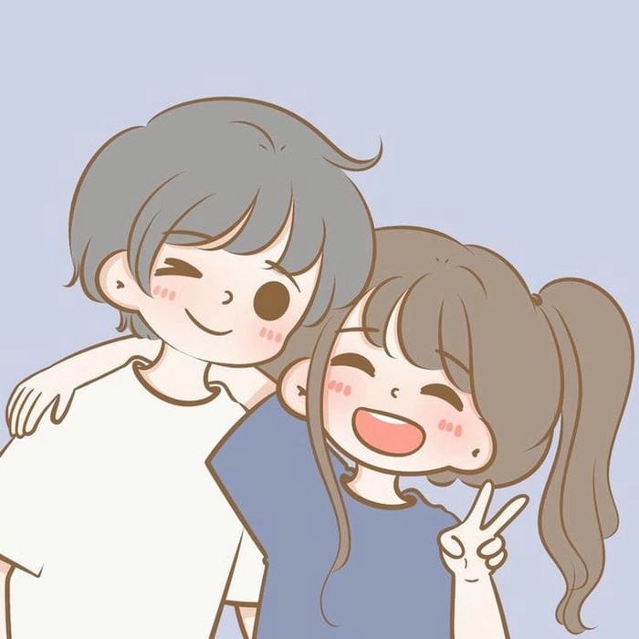 Ấn tượng với anime avatar chibi cặp đôi dễ thương