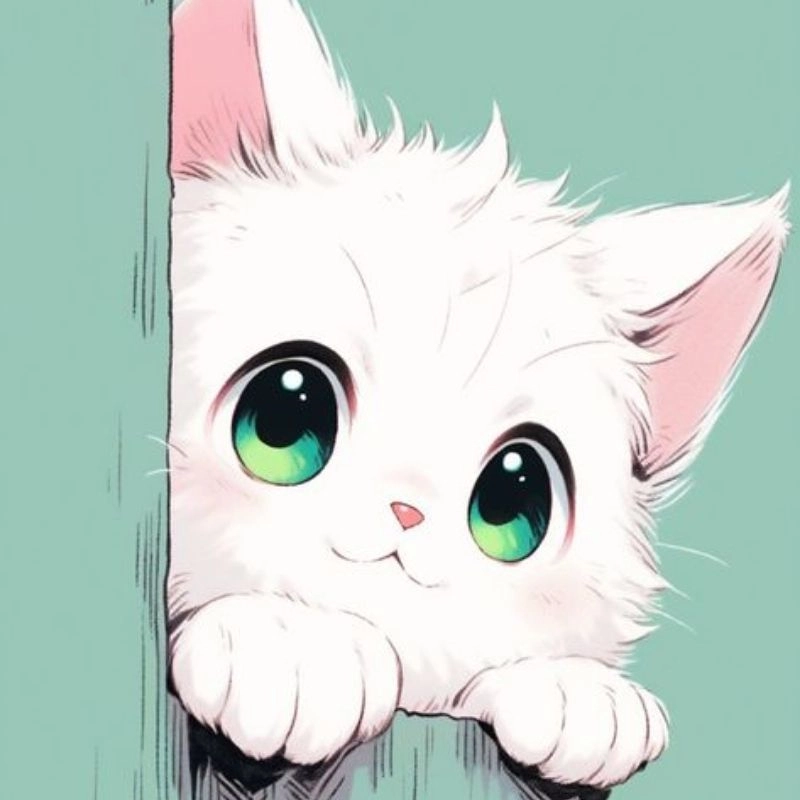 Phong cách ngọt ngào với avatar chibi cat chibi dễ thương