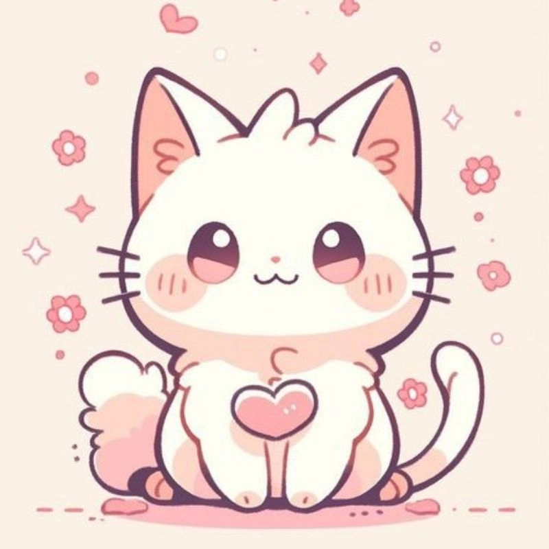 Tạo ấn tượng của riêng nó với hình đại diện của bức ảnh mèo Chibi dễ thương