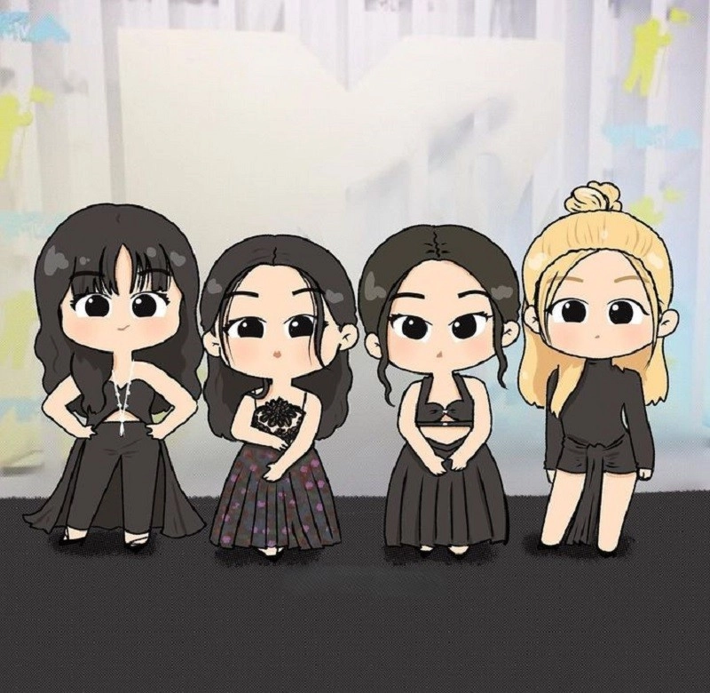Xem hình ảnh đẹp của Blackpink Chibi dễ thương