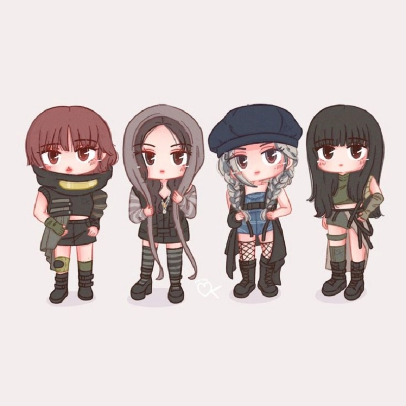 Hãy nhìn vào cái blackpink dễ thương chibi jisoo dễ thương