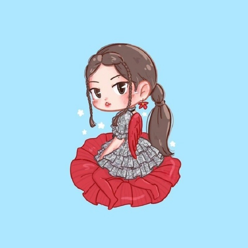 Giải phóng trái tim của blackpink chibi dễ thương lisa vô cùng đẹp