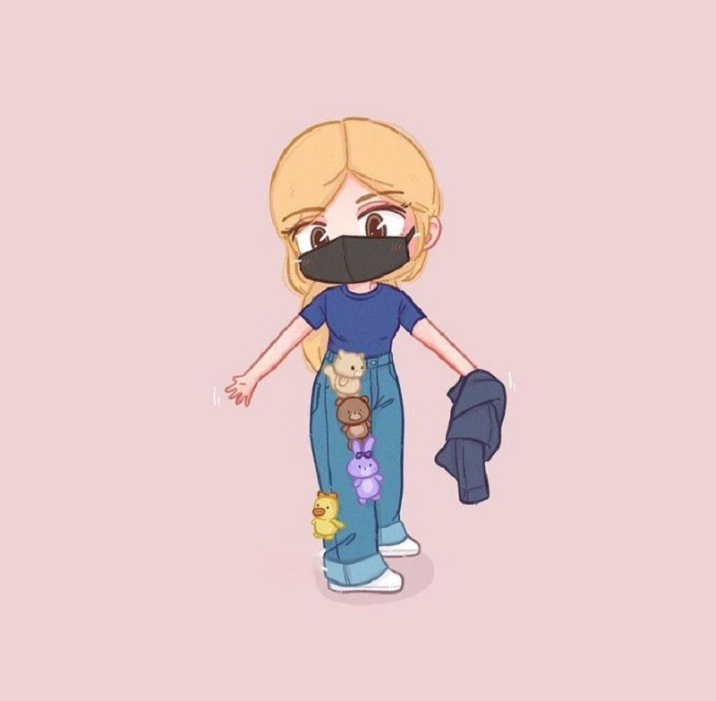 Bộ ảnh siêu lớn Jennie Chibi dễ thương