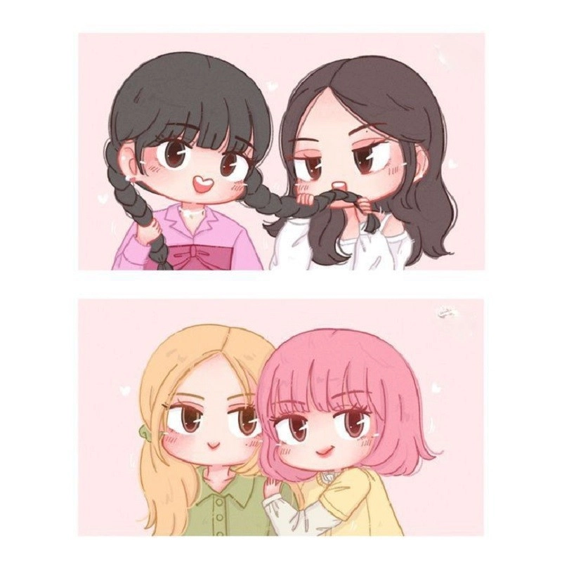 Thưởng thức bản vẽ Chibi Blackpink xinh đẹp