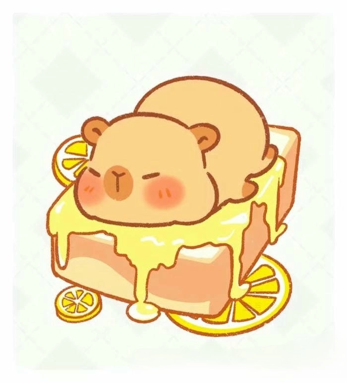 Thưởng thức chibi capybara dễ thương chibi