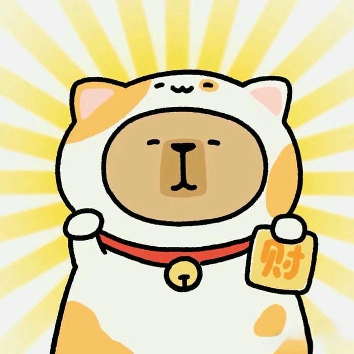Thưởng thức nhìn Capybara Chibi dễ thương