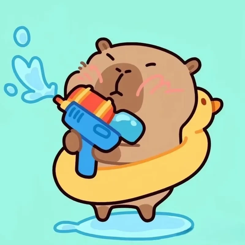 Nhìn vào hình ảnh Capybara Chibi dễ thương