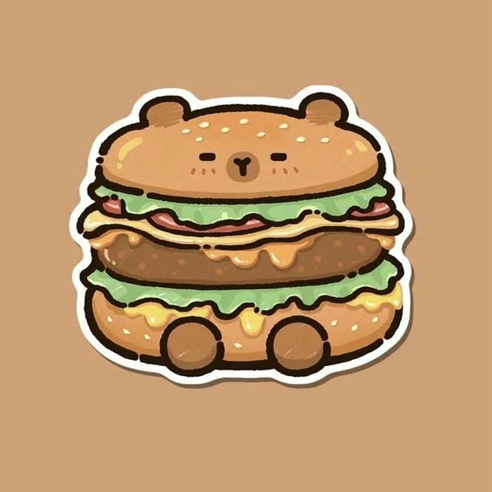 Thư giãn với capybara dễ thương Chibi