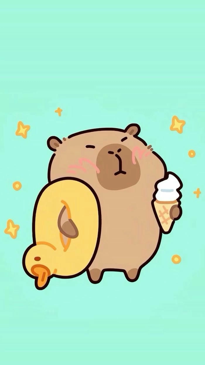 Chọn hình nền Chibi dễ thương Capybara ngay bây giờ