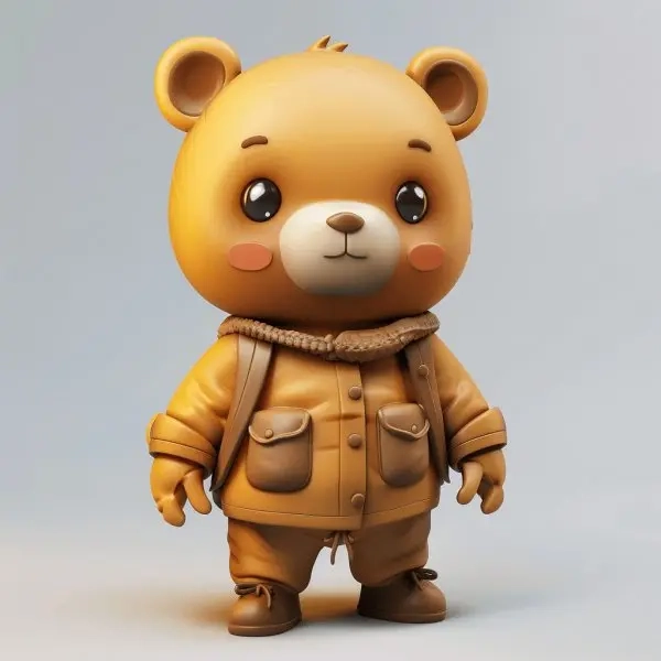Hãy xem con gấu dễ thương Chibi