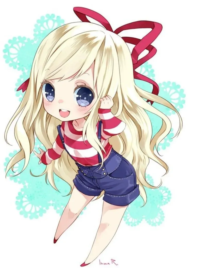 Bộ ảnh của những người đàn ông và phụ nữ dễ thương Chibi là vô cùng tốt