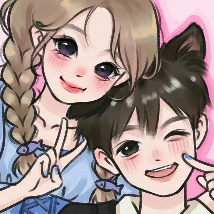 Cặp đôi dễ thương dễ thương dễ thương