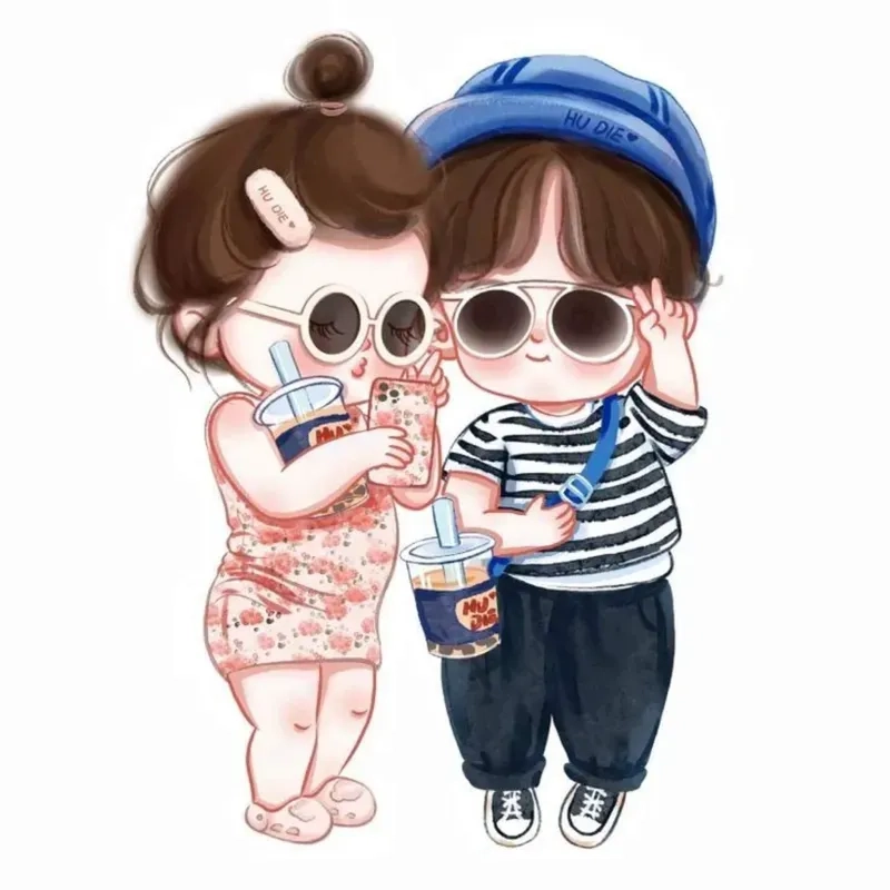 Đừng bỏ lỡ bức ảnh chibi đôi dễ thương hôm nay