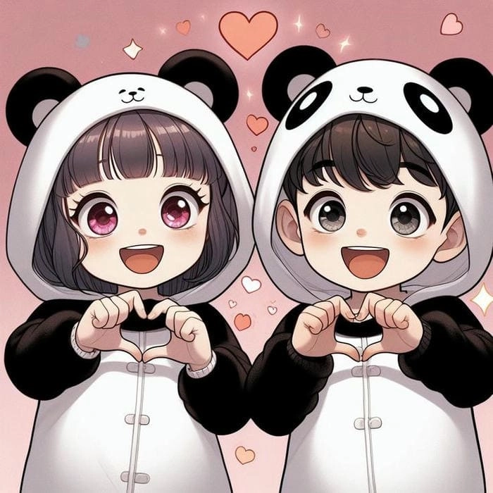 Lựa chọn các bức ảnh Chibi của cặp đôi đẹp
