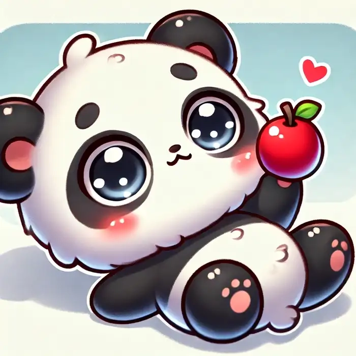 Hình ảnh đáng yêu của Chibi Panda
