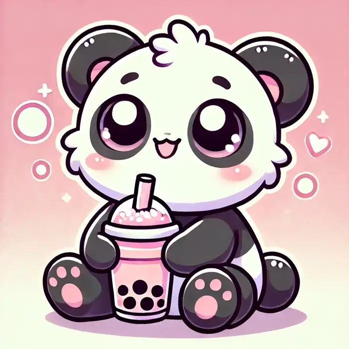 Gây ấn tượng với gấu trúc chibi dễ thương