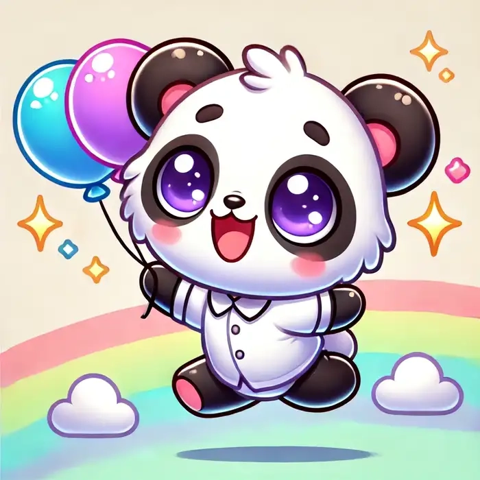 Bộ panda chibi rất đẹp