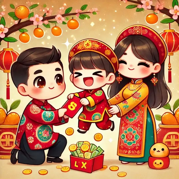 Sẵn sàng tham gia vào khuôn mặt với Chibi năm mới