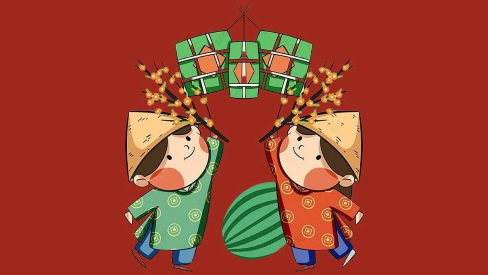 Bầu không khí TET đầy những chibi đầy màu sắc