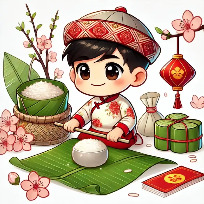 Cấy ghép khuôn mặt siêu dễ thương với Chibi trên TET Holiday