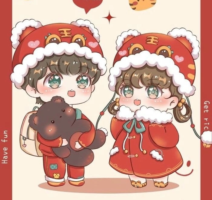 Hình ảnh đáng yêu của Chibi trên TET Holiday