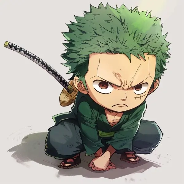 Hình ảnh cặp đôi vui tính zoro x sanji chibi