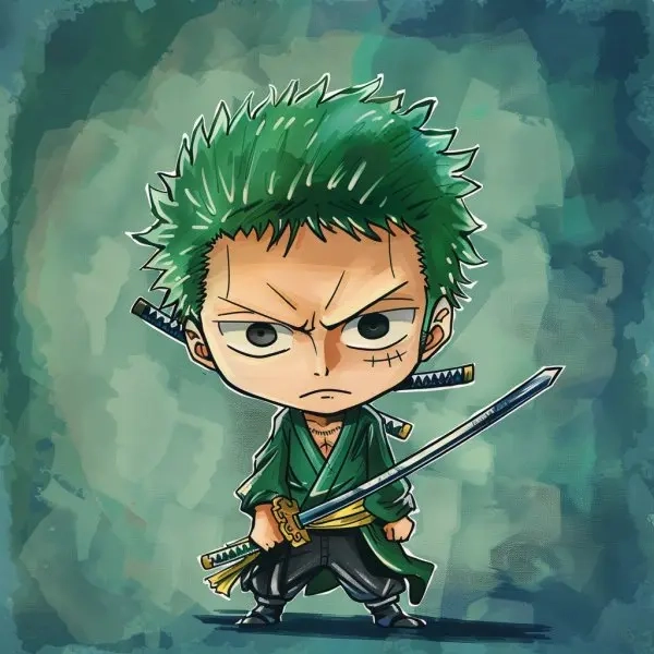 Học cách vẽ Zoro Chibi dễ thương