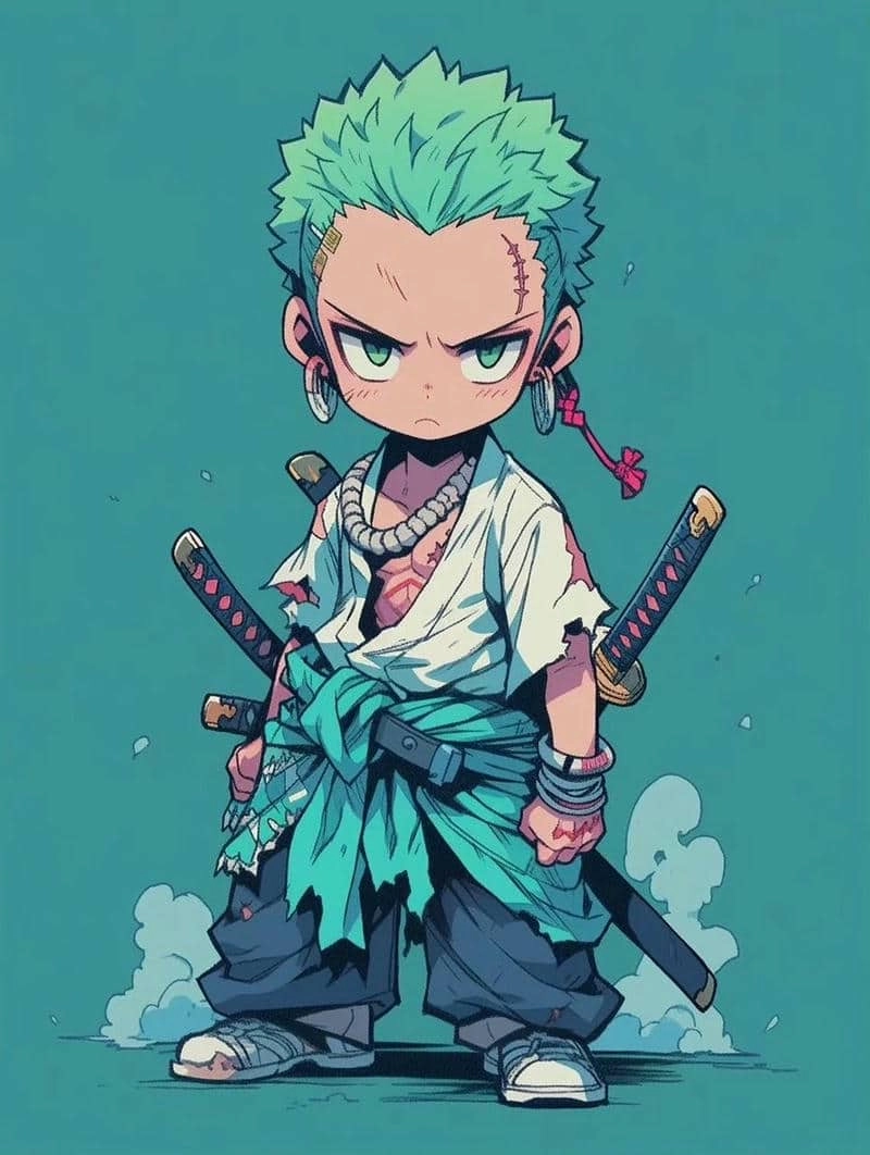 Bộ ảnh cực kỳ chất lượng về Roronoa Zoro Chibi