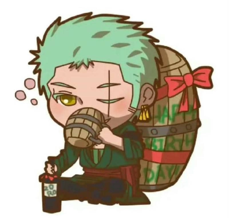Hình ảnh siêu dễ thương góc zoro chibi dễ thương
