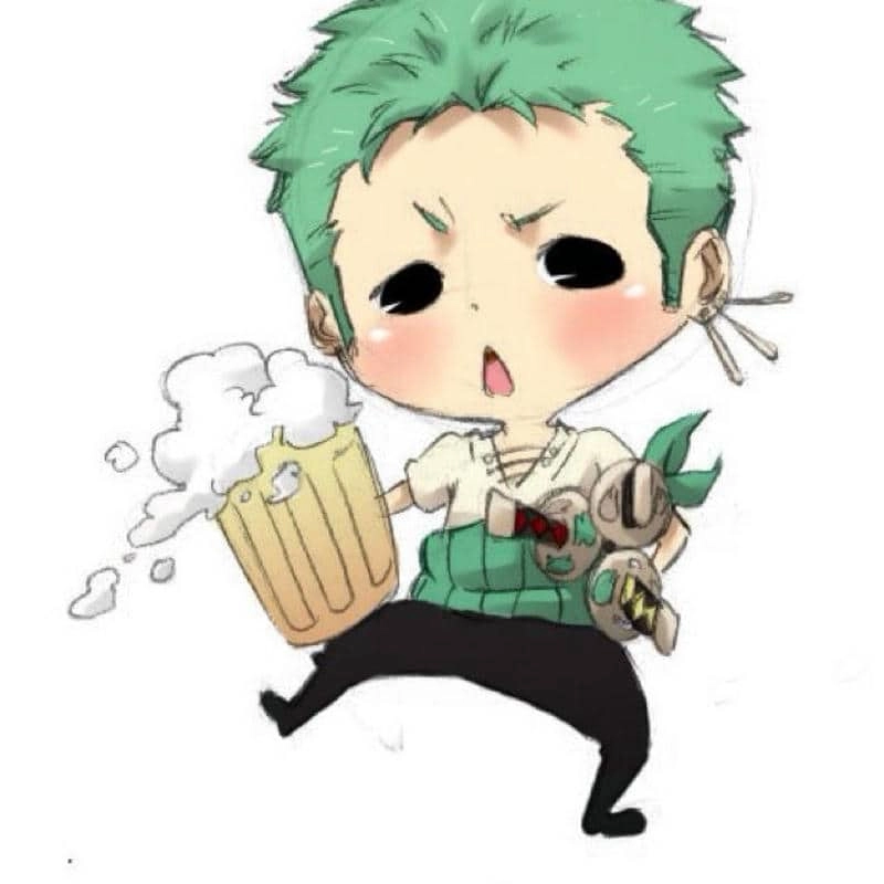 Tóm tắt các bức ảnh dễ thương của Zoro Chibi