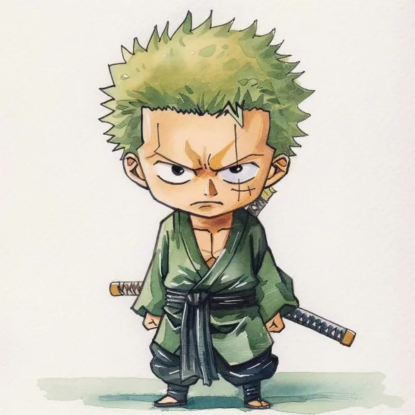 Bộ ảnh ngọt ngào của chibi zoro dễ thương