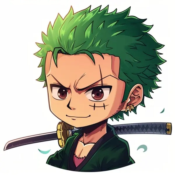 Bộ sưu tập nhãn dán Zoro Chibi