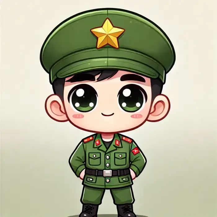 Nhìn vào hình ảnh của người lính Chibi