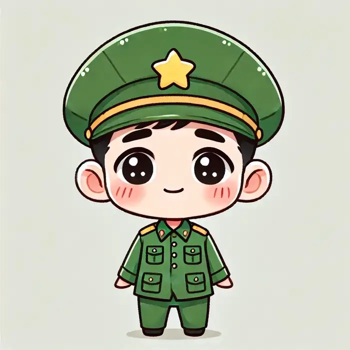 Hình ảnh đẹp về hình ảnh của người lính Chibi